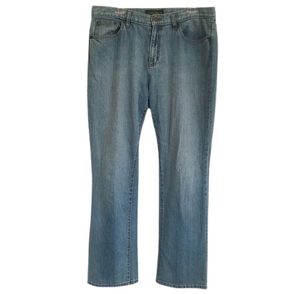 Lauren Jeans Co. Denim - LRL Lauren Jeans Co Ralph Womens 14 Classic Straight Denim Jeans Light Wash